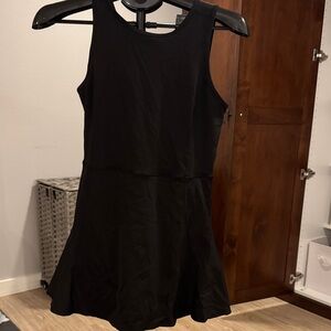 Workout Tennis Black Sleeveless Dress